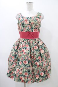 MILK / PRINCESSワンピ  フラワー/ピンク H-25-12-12-029-ML-OP-KB-ZH