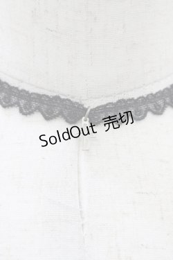 画像2: MILK / クロスチャームレースチョーカー  ブラック H-25-12-12-004-ML-AC-KB-ZH