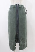 LAND by MILK BOY / LAND LONG BOA SKIRT  カーキ H-25-12-12-032-0-SK-KB-ZH