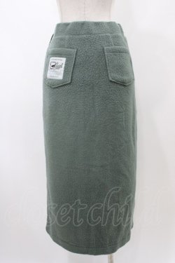 画像2: LAND by MILK BOY / LAND LONG BOA SKIRT  カーキ H-25-12-12-032-0-SK-KB-ZH
