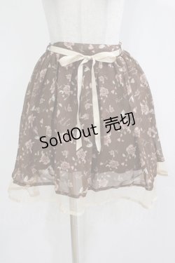 画像1: an another angelus / シフォンスカート Free ブラウン H-25-12-13-1026-CA-SK-NS-ZH