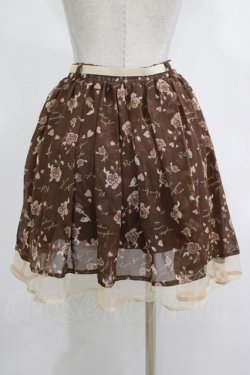 画像3: an another angelus / シフォンスカート Free ブラウン H-25-12-13-1026-CA-SK-NS-ZH