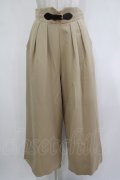 an another angelus / フロントベルト使いワイドパンツ Free BEIGE H-25-12-13-1032-CA-PA-NS-ZH