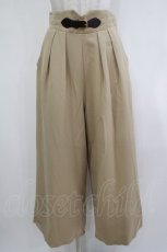 画像1: an another angelus / フロントベルト使いワイドパンツ Free BEIGE H-25-12-13-1032-CA-PA-NS-ZH (1)