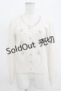 Fi.n.t / プチローズカーディガン Free アイボリー H-25-12-13-1033-CA-TO-NS-ZH