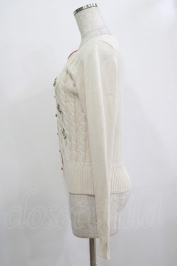 画像2: Fi.n.t / プチローズカーディガン Free アイボリー H-25-12-13-1033-CA-TO-NS-ZH