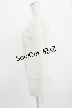 画像2: Fi.n.t / プチローズカーディガン Free アイボリー H-25-12-13-1033-CA-TO-NS-ZH
