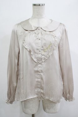 画像1: Fi.n.t / ハートフリルブラウス Free PINK BEIGE H-25-12-13-1035-CA-BL-NS-ZH