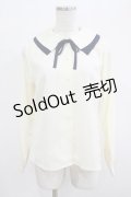 Fi.n.t / ダブル衿配色タイ付きブラウス Free OFF WHITE H-25-12-13-1036-CA-BL-NS-ZH