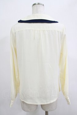 画像3: Fi.n.t / ダブル衿配色タイ付きブラウス Free OFF WHITE H-25-12-13-1036-CA-BL-NS-ZH