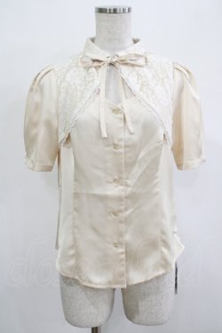 画像1: an another angelus / レース重ねダイヤ開きブラウス Free IVORY H-25-12-13-1037-CA-BL-NS-ZH