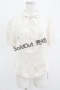 画像1: an another angelus / レース重ねダイヤ開きブラウス Free IVORY H-25-12-13-1037-CA-BL-NS-ZH