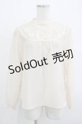 an another angelus / ローズ刺繍ブラウス Free IVORY H-25-12-13-1039-CA-BL-NS-ZH