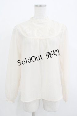 画像1: an another angelus / ローズ刺繍ブラウス Free IVORY H-25-12-13-1039-CA-BL-NS-ZH