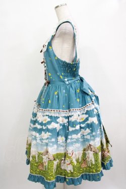 画像2: metamorphose / 【プラスサイズ】Dreamy Little Farm はしごレースフリルジャンパースカート プラスサイズ グリーン H-25-12-13-1004-ME-OP-NS-ZH
