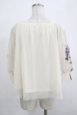 画像3: an another angelus / スミレ刺繍チュールブラウス Free OFF WHITE H-25-12-13-1042-CA-BL-NS-ZH