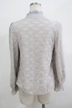 画像3: evelyn / ボウタイレーストップス Free アイスグレー H-25-12-13-1045-LO-TO-NS-ZH