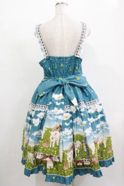 画像3: metamorphose / 【プラスサイズ】Dreamy Little Farm はしごレースフリルジャンパースカート プラスサイズ グリーン H-25-12-13-1004-ME-OP-NS-ZH