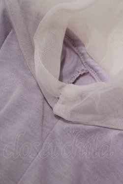 画像4: axes femme / オーガンジー切替トップス M ラベンダー H-25-12-13-1046-AX-TO-NS-ZH