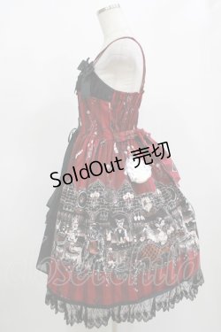 画像2: ALICE and the PIRATES / Rosy night’s Masquerade柄ジャンパースカートII Free ボルドー H-25-12-13-1001-PA-OP-NS-ZH