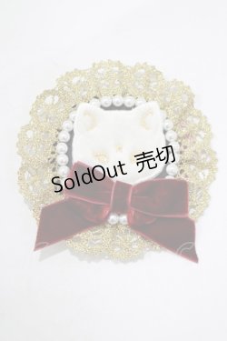 画像1: Angelic Pretty / Milk Catクリップブローチ  ブラック H-25-12-13-1059-AP-AC-NS-ZH