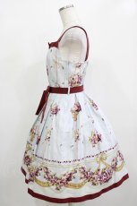 画像2: Innocent World / 邸宅のすみれグログランリボンジャンパースカート M サックス H-25-12-13-1005-IW-OP-NS-ZH (2)