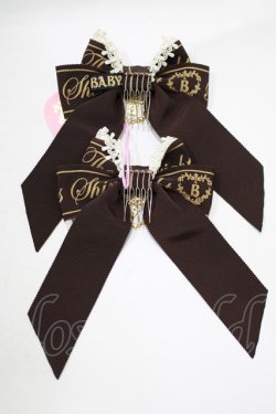 画像2: BABY,THE STARS SHINE BRIGHT / Best Wishesリボンコーム  ブラウン H-25-12-13-1069-BA-AC-NS-ZH