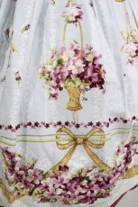 画像4: Innocent World / 邸宅のすみれグログランリボンジャンパースカート M サックス H-25-12-13-1005-IW-OP-NS-ZH (4)