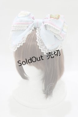 画像1: BABY,THE STARS SHINE BRIGHT / Effeuiller la Marguerite〜乙女の恋心のゆくえ〜柄カチューシャ  サックス H-25-12-13-1070-BA-AC-NS-ZH