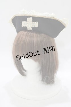 画像1: BABY,THE STARS SHINE BRIGHT / フローレンスのナースキャップ  ブラック H-25-12-13-1072-BA-AC-NS-ZH