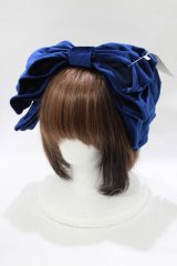 Hoshibako Works / お人形風ラッピングリボンカチューシャ  ネイビー H-25-12-13-1073-LO-AC-NS-ZH