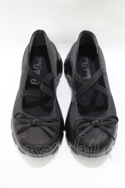 画像1: Cherirulu Chocola / バレエシューズ S ブラック H-25-12-13-1075-GO-SH-NS-ZH