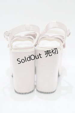 画像3: DearMyLoveRose / ビッグリボン厚底サンダル 22.5cm ピンク H-25-12-13-1076-EL-SH-NS-ZH