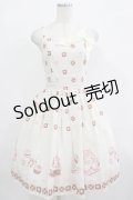 Innocent World / シュガーケーキジャンパースカート M/93cm丈 アイボリー H-25-12-13-1006-IW-OP-NS-ZH
