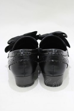 画像3: Amavel / 喫茶アマベルのショコラトリーローヒールローファーパンプス S/22.5-23cm ブラック H-25-12-13-1077-CA-SH-NS-ZH