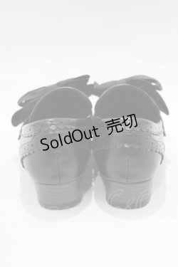 画像3: Amavel / 喫茶アマベルのショコラトリーローヒールローファーパンプス S/22.5-23cm ブラック H-25-12-13-1077-CA-SH-NS-ZH