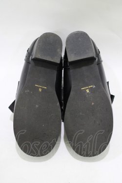 画像4: Amavel / 喫茶アマベルのショコラトリーローヒールローファーパンプス S/22.5-23cm ブラック H-25-12-13-1077-CA-SH-NS-ZH