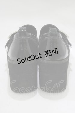 画像3: Bubbles / ダブルベルトローファー 36/22.5cm〜23.0cm ブラック/エナメル H-25-12-13-1078-CA-SH-NS-ZH