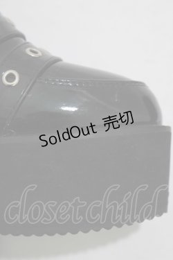 画像7: Bubbles / ダブルベルトローファー 36/22.5cm〜23.0cm ブラック/エナメル H-25-12-13-1078-CA-SH-NS-ZH