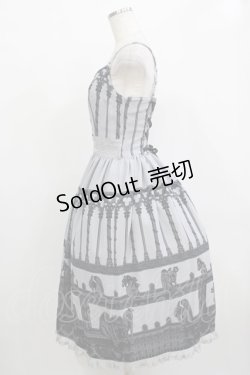 画像2: Innocent World / ノートルダムのガーゴイルウエストレースワンピース M/108cm丈 グレー H-25-12-13-1007-IW-OP-NS-ZH