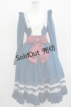 画像1: Hoshibako Works / Hoshibako Works×Midori Fukasawa Collaborationドレス S ブルー H-25-12-13-1011-LO-OP-NS-ZH