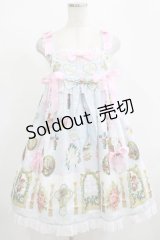 BABY,THE STARS SHINE BRIGHT / Effeuiller la Marguerite〜乙女の恋心のゆくえ〜柄ベビードールジャンパースカート Free サックス H-25-12-13-1002-BA-OP-NS-ZH