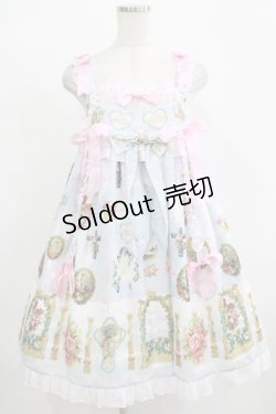 画像1: BABY,THE STARS SHINE BRIGHT / Effeuiller la Marguerite〜乙女の恋心のゆくえ〜柄ベビードールジャンパースカート Free サックス H-25-12-13-1002-BA-OP-NS-ZH