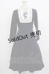 Fi.n.t / 絵画風ヨーク刺繍ワンピース Free NAVY H-25-12-13-1015-CA-OP-NS-ZH