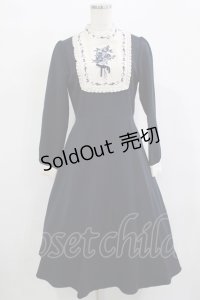 Fi.n.t / 絵画風ヨーク刺繍ワンピース Free NAVY H-25-12-13-1015-CA-OP-NS-ZH