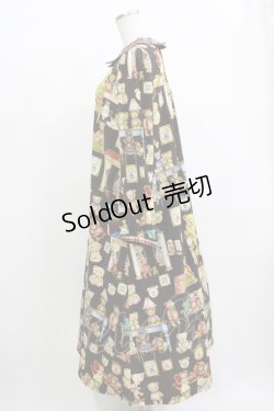 画像2: yukiemon / ベア部屋柄ワンピース M ブラウン H-25-12-13-1017-LO-OP-NS-ZH