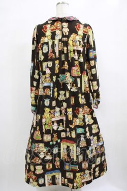 画像3: yukiemon / ベア部屋柄ワンピース M ブラウン H-25-12-13-1017-LO-OP-NS-ZH