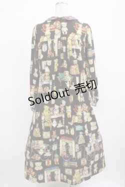 画像3: yukiemon / ベア部屋柄ワンピース M ブラウン H-25-12-13-1017-LO-OP-NS-ZH