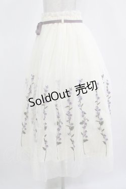 画像2: an another angelus / スミレ刺繍チュールスカート Free OFF WHITE H-25-12-13-1018-CA-SK-NS-ZH