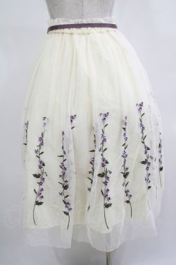 画像3: an another angelus / スミレ刺繍チュールスカート Free OFF WHITE H-25-12-13-1018-CA-SK-NS-ZH